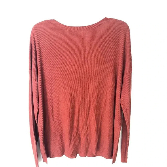 Abound Nordstrom Womens V Neck Red Sweater Size XL NWOT - Picture 2 of 9